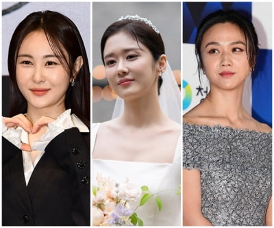 '배우♥감독' 사내커플 시대…손은서·장나라·탕웨이 일하다 사랑에 빠진 ★[TEN피플]