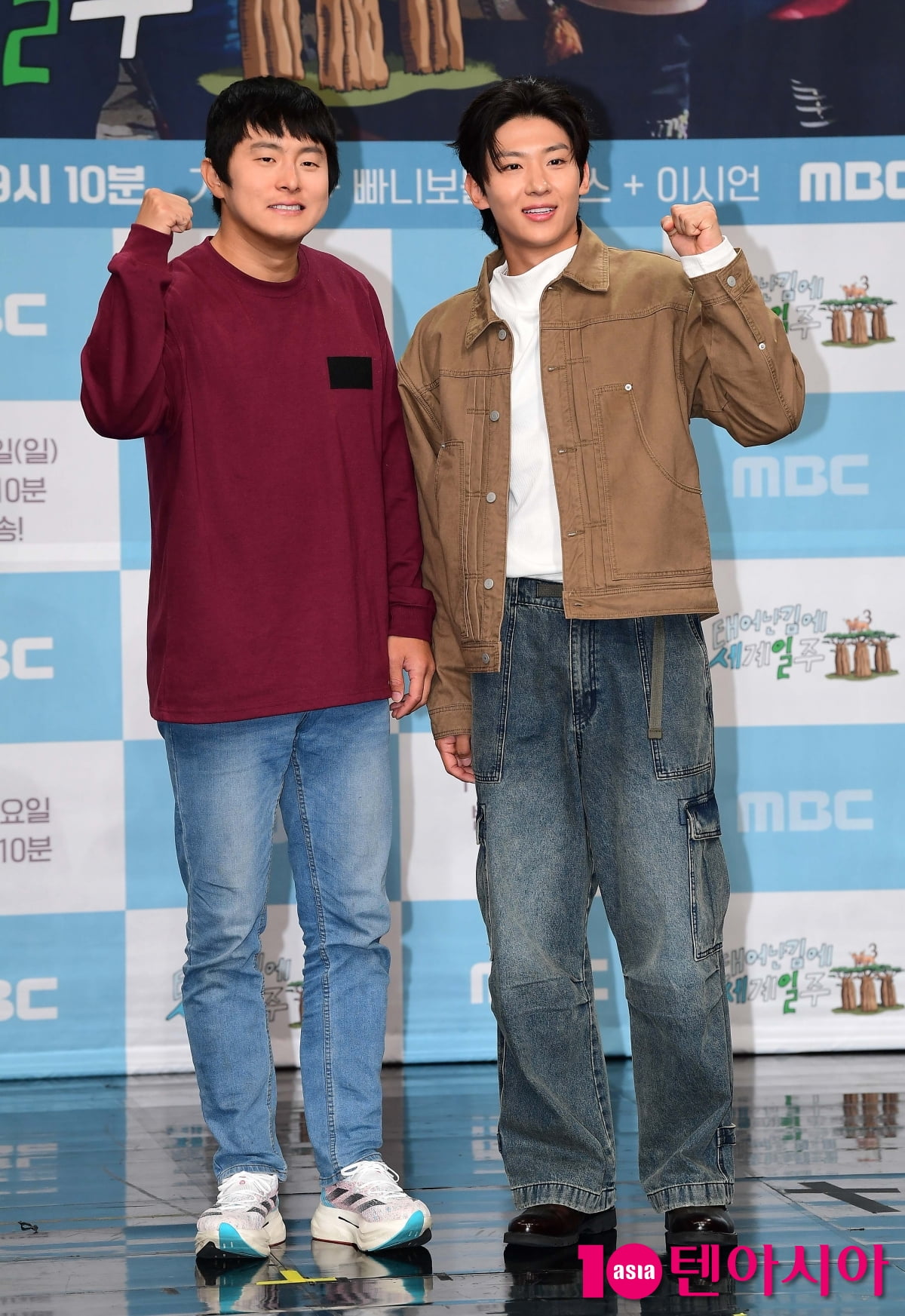 [TEN포토]덱스-기안84 '태어난김에 세계일주3 시청율 파이팅'