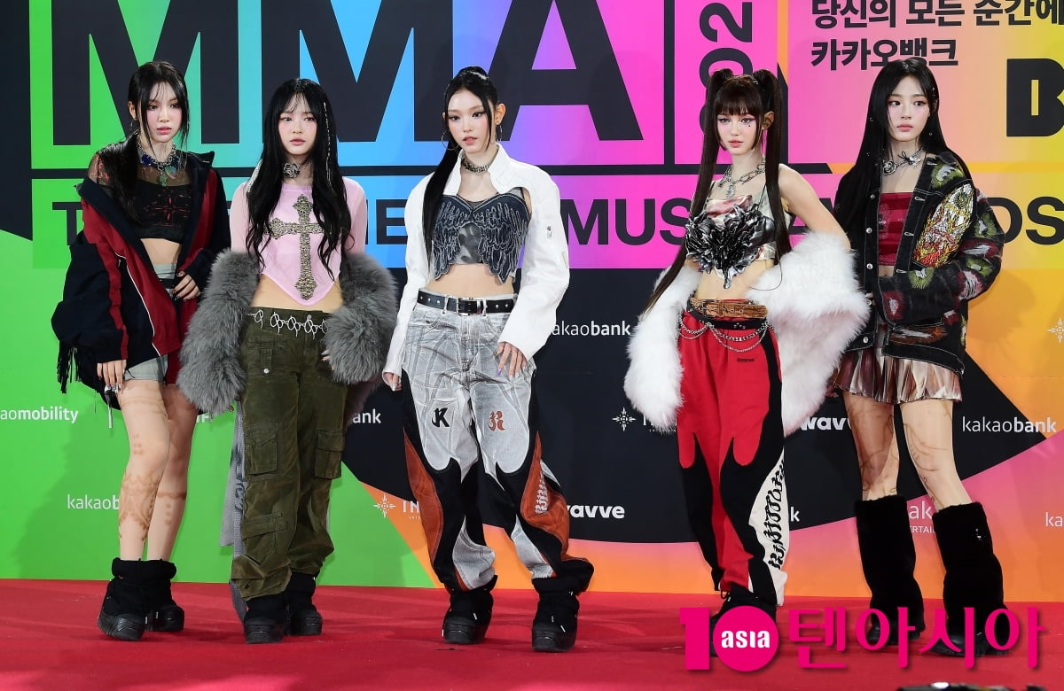 [TEN포토]뉴진스 '완벽한 스타일링'(MMA2023)