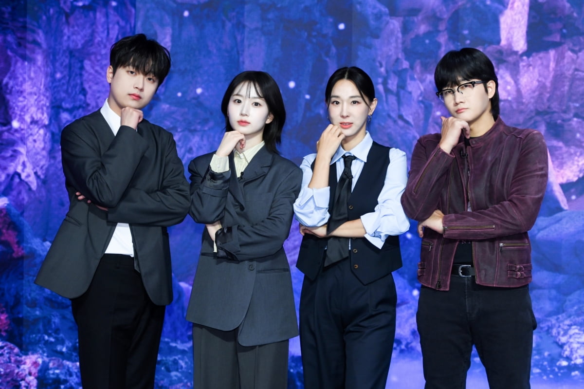 이찬원, 엔믹스 오해원, 이지혜, 이용진(왼쪽부터) /사진제공=SBS