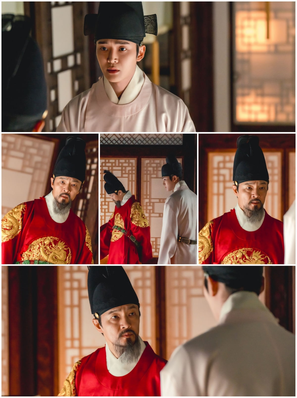 결연한 로운 VS 경악한 조한철, '궁궐 안 비밀 접선' 현장…파란의 후폭풍 예고 ('혼례대첩')