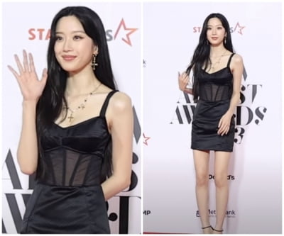 ムン・ガヨン、高級ドレス完璧な消化。官能美爆発