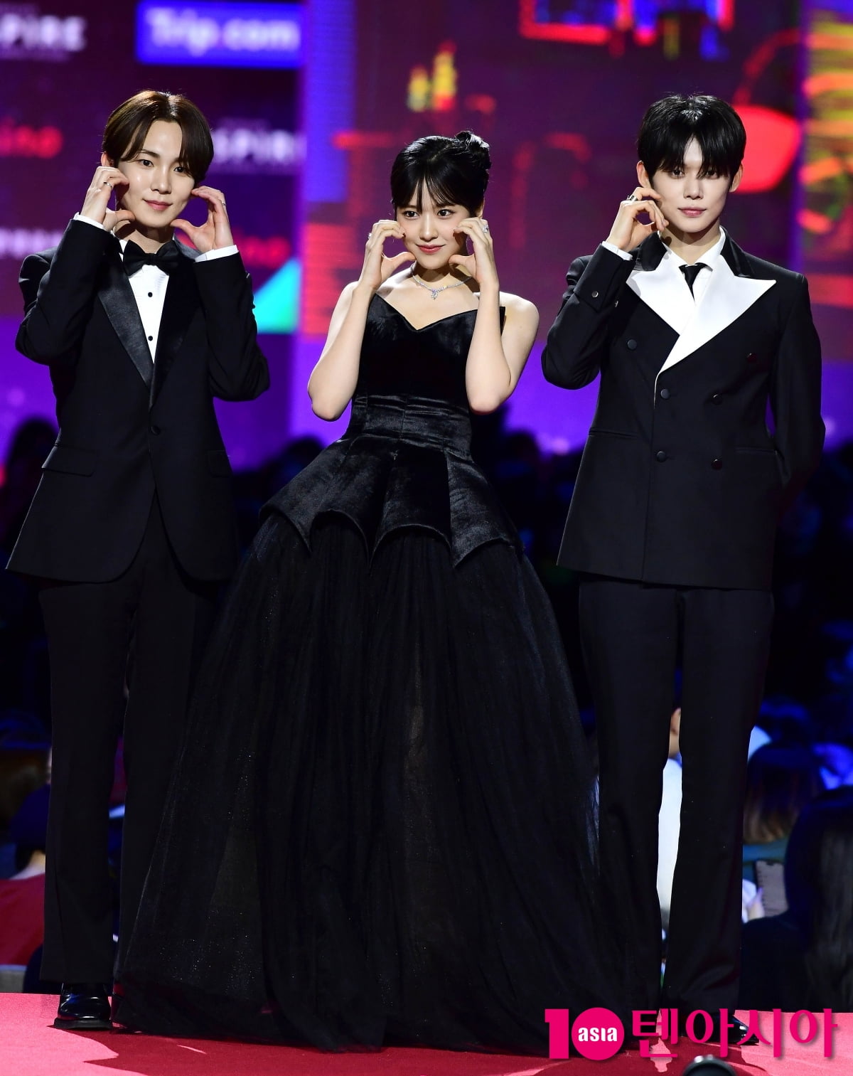 [TEN포토]키-안유진-최연준 'SBS 가요대전 3MC'