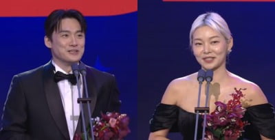 오상진 "♥김소영에게 수상 영광"→송해나 "상 처음 받아" 눈물의 우수상 [2023 SBS 연예대상]