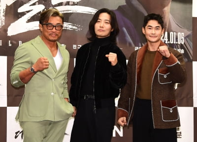 [TEN포토]추성훈-진구-배정남 '더 와일드 힘찬 파이팅!'