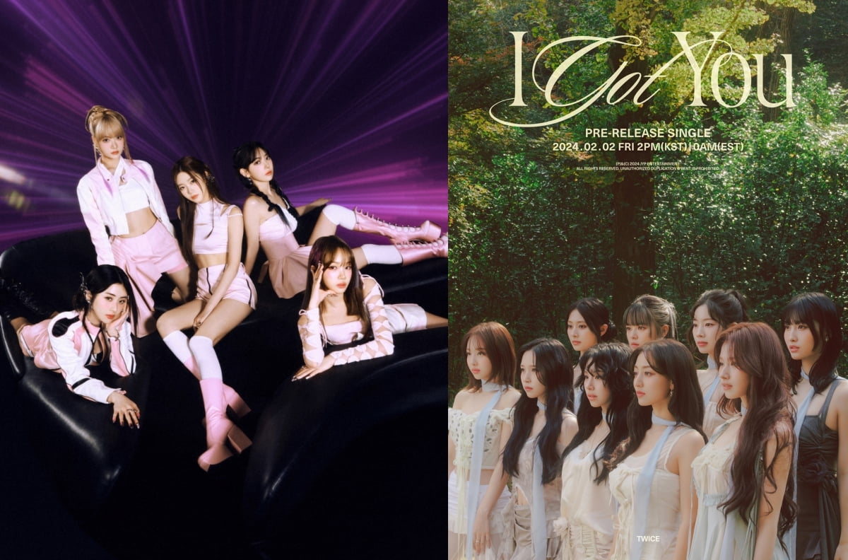 그룹 르세라핌-트와이스/사진 = 하이브-JYP엔터테인먼트