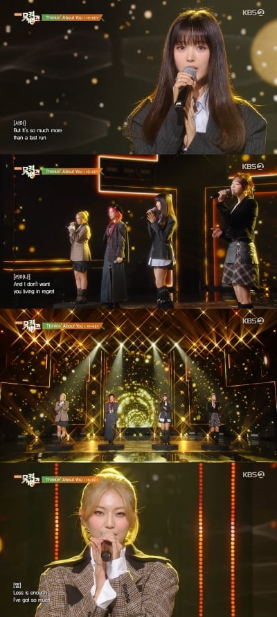 Hi-Key ripped ‘Music Bank’… Emotional build-up → 4-color chord explosion