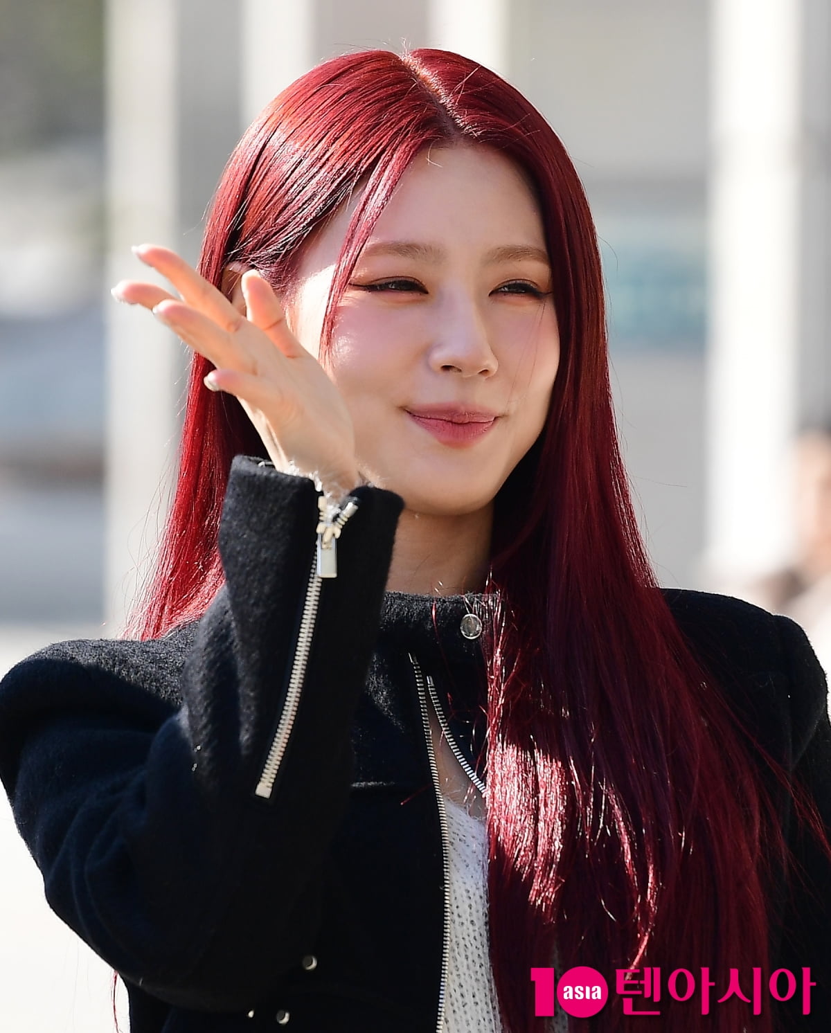 [TEN포토]여자아이들 미연 '컴백을 알려요'