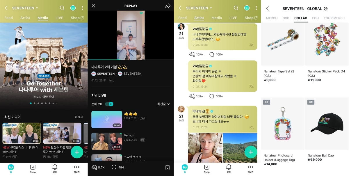 "풀버전은 위버스서 37000원으로 결제" 하이브의 '나나투어' 실험 통했다