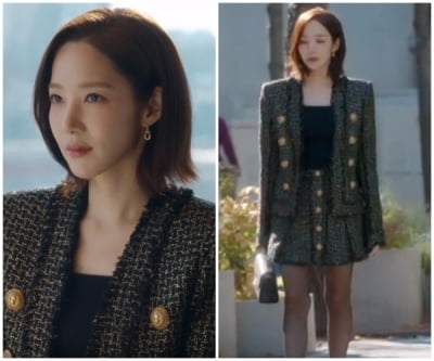 트위드 투피스만 624만원대…명품 B사 온몸에 휘감은 박민영