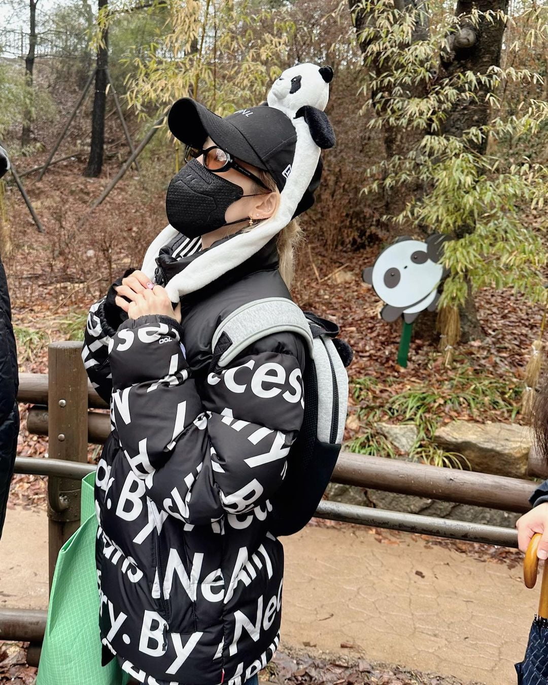 산다라박, 푸바오에 마지막 작별 인사…"바오패밀리 전원 영접"