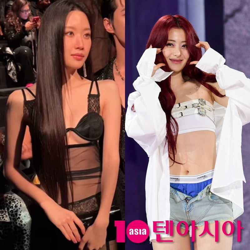 문가영, 르세라핌 허윤진 / 사진=텐아시아DB