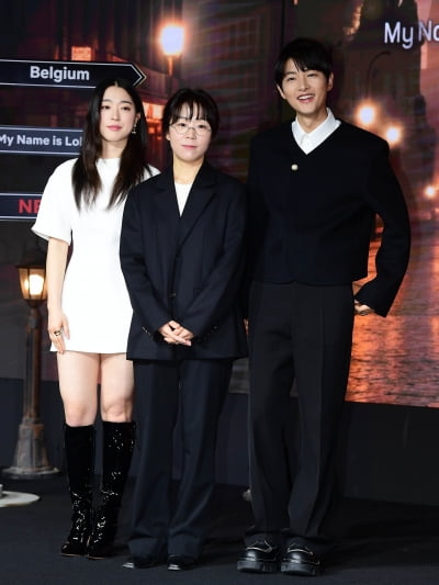 [TEN포토]최성은-김희진 감독-송중기 '로기완 기대하세요'