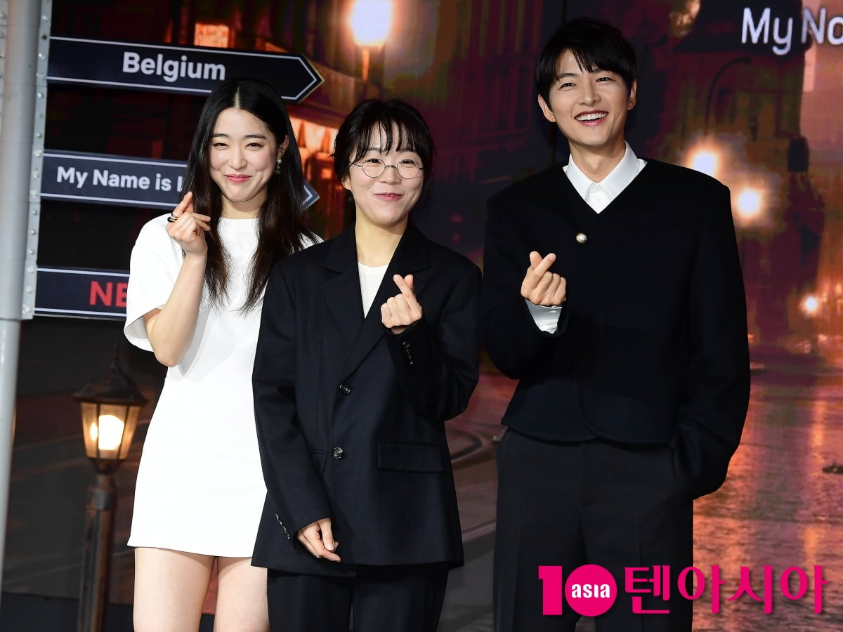 [TEN포토]최성은-김희진 감독-송중기 '로기완 완벽한 호흡'