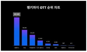 송중기·류승룡까지 나섰다…넷플릭스, OTT 트렌드지수 순위 1위