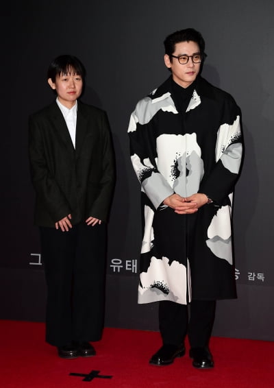 [TEN포토]셀린 송 감독-유태오 '영화 '패스트 라이브즈' 기대하세요'
