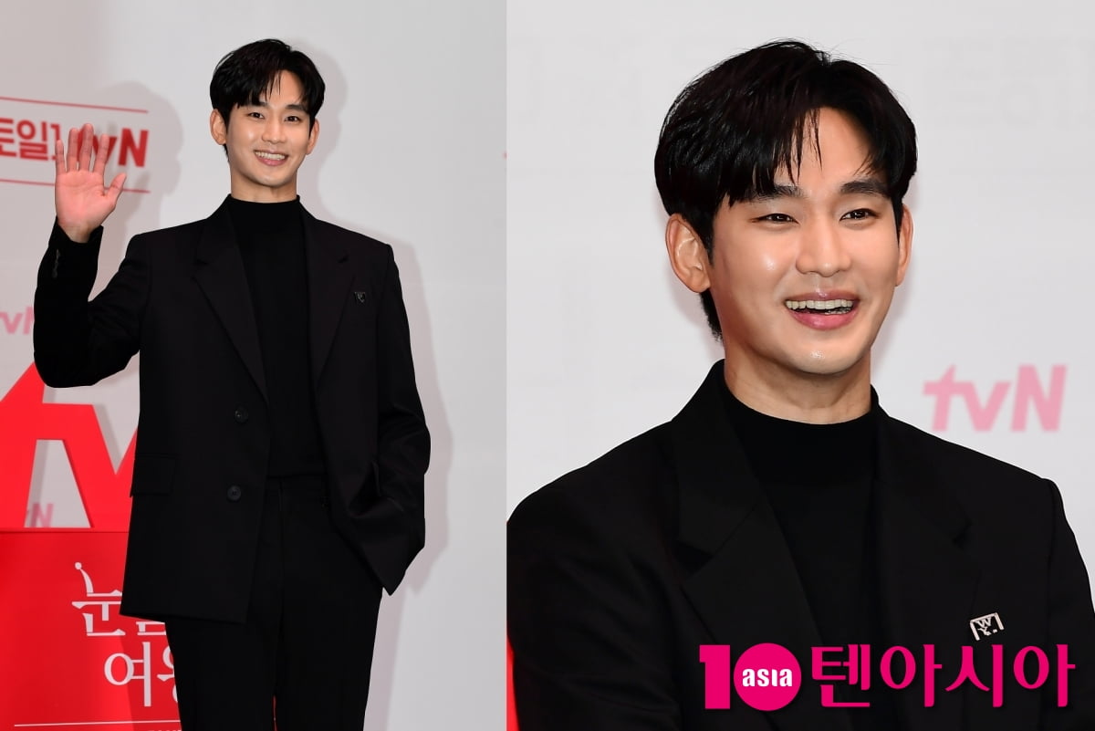 김수현, 로코킹 3년만에 컴백...눈부신 비주얼[TEN포토+]
