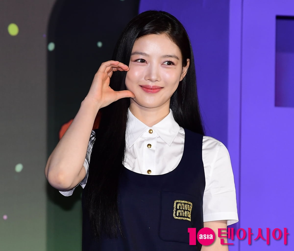 [TEN포토]김유정 '러블리 볼하트'