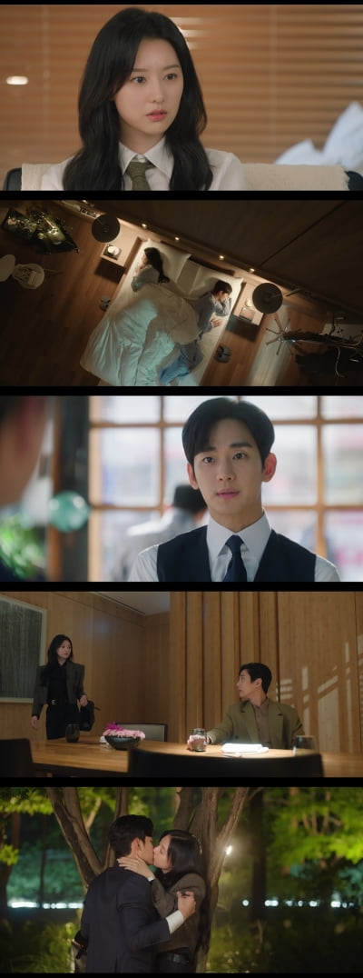 [종합] "안하던 거 하고 살 거야" 김지원, ♥김수현에 입맞춤…최고 13% ('눈물의 여왕')
