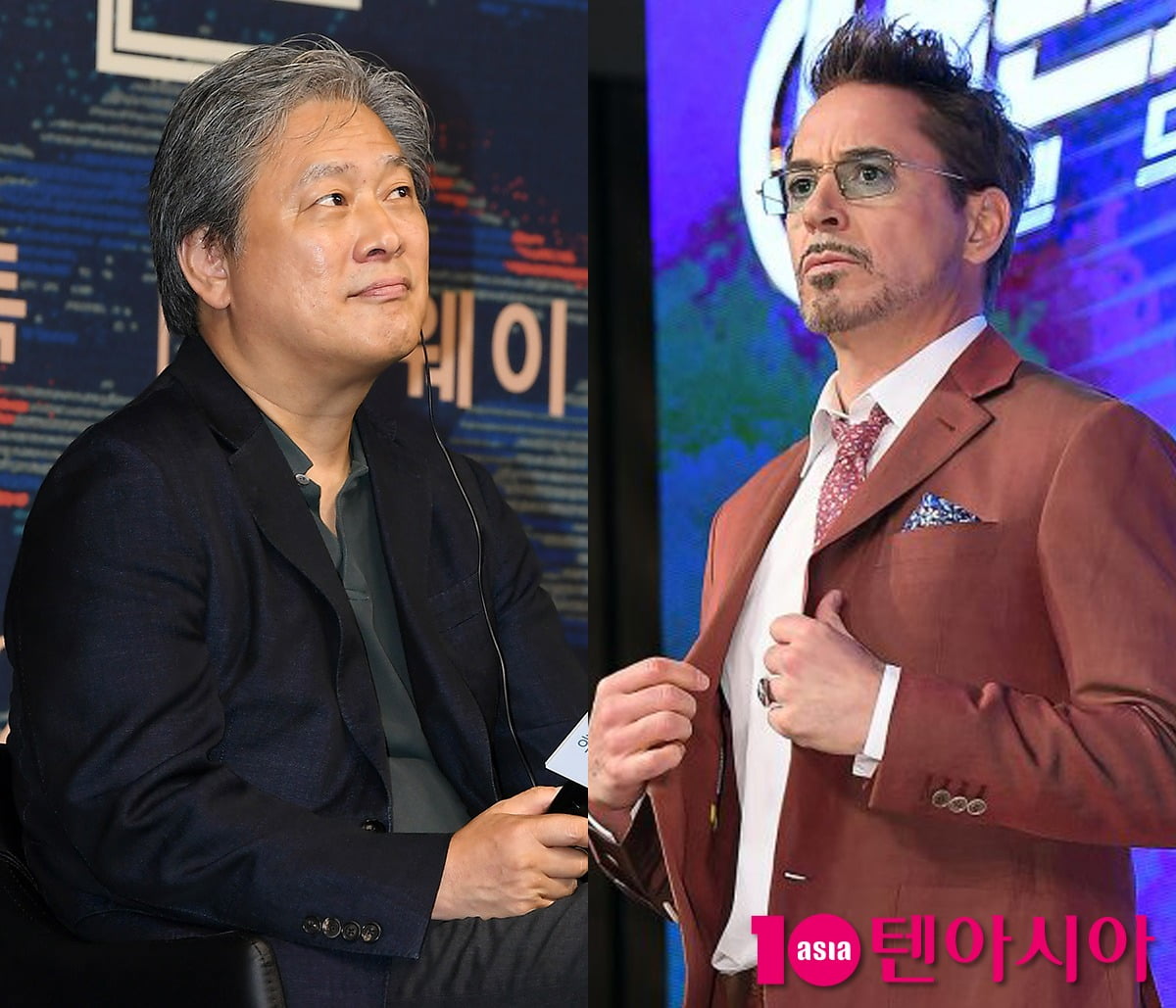 박찬욱 감독, 로버트 다우니 주니어 / 사진=텐아시아DB