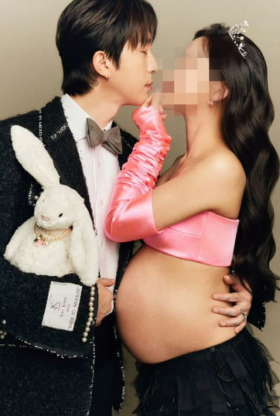 슬리피, '난임 극복' ♥8세 연하와 만삭 화보 "꿈같아"