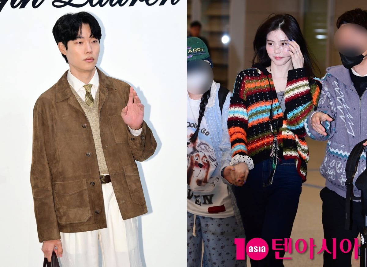 류준열 ♥한소희, 공개열애 꽃미소와 무표정...다른 온도차[TEN포토+]