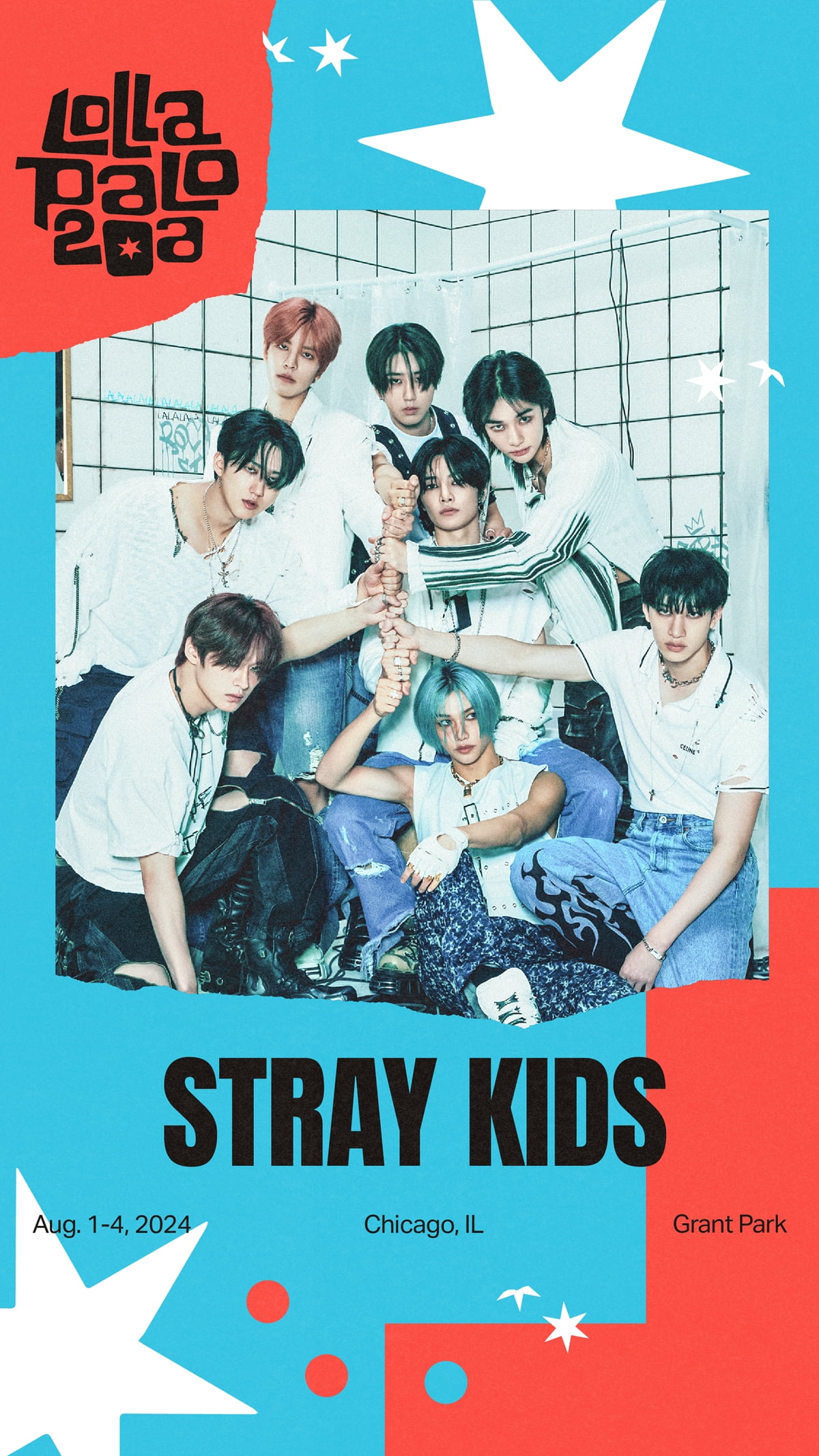 그룹 스트레이 키즈/사진출처=Lollapalooza