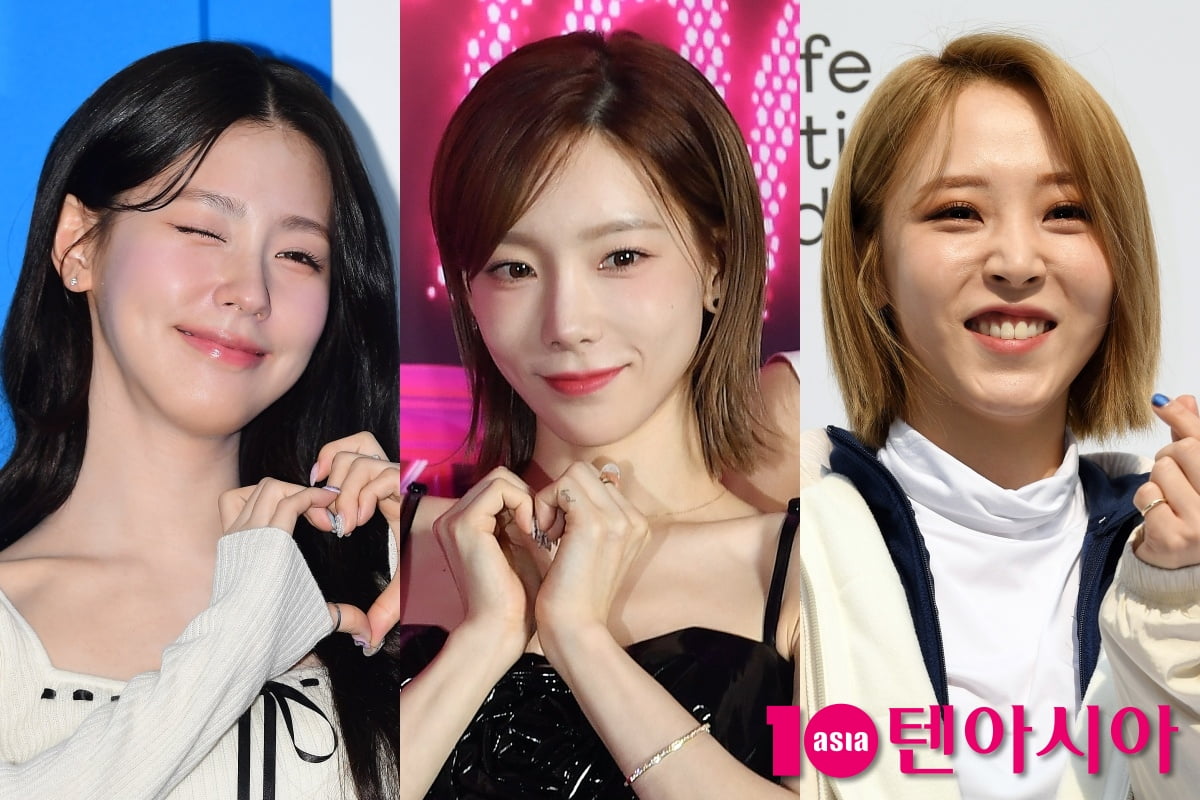 가수 미연, 태연, 문별/사진=텐아시아 사진DB