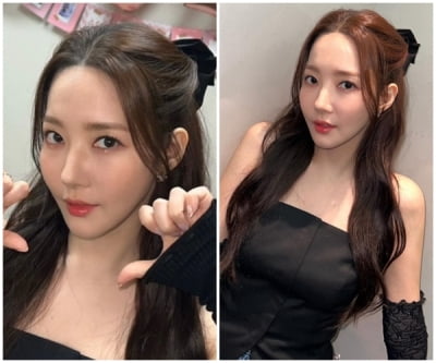 日가니 레이스로 파격노출…박민영, 1670만원 C사로 은은한 포인트