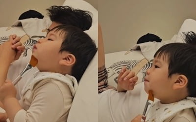 홍현희, 조기교육 남다르네…19개월 子에게 감격