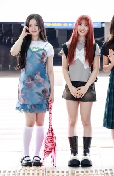 [TEN포토] 유니스 엘리시아-방윤하 '예쁜 애 옆에 예쁜 애'