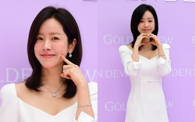'43세' 한지민, 128만원 드레스로 여배우들 기죽이네…확신의 순백의 여신상