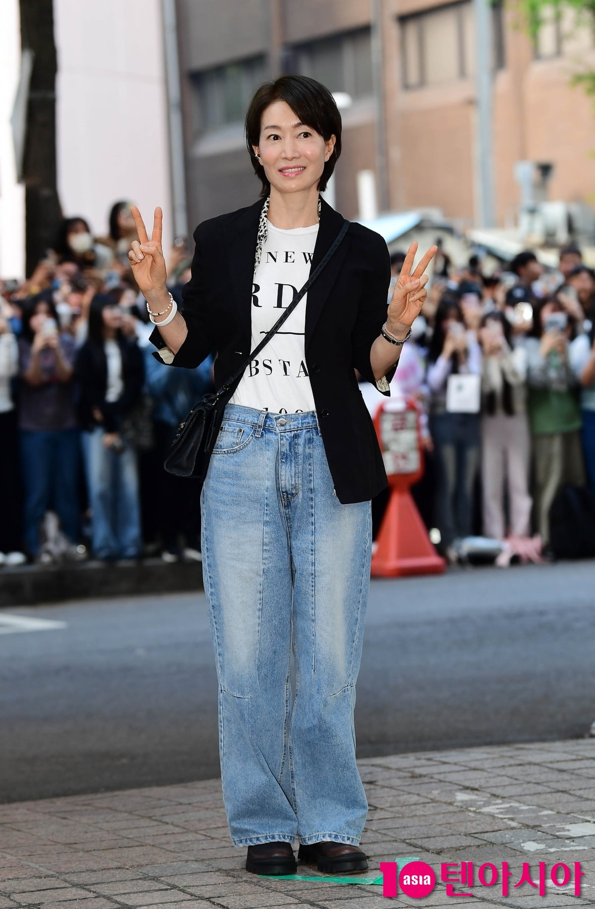 [TEN포토]나영희 '종방연은 힙한 패션'(눈물의 여왕 종방연)