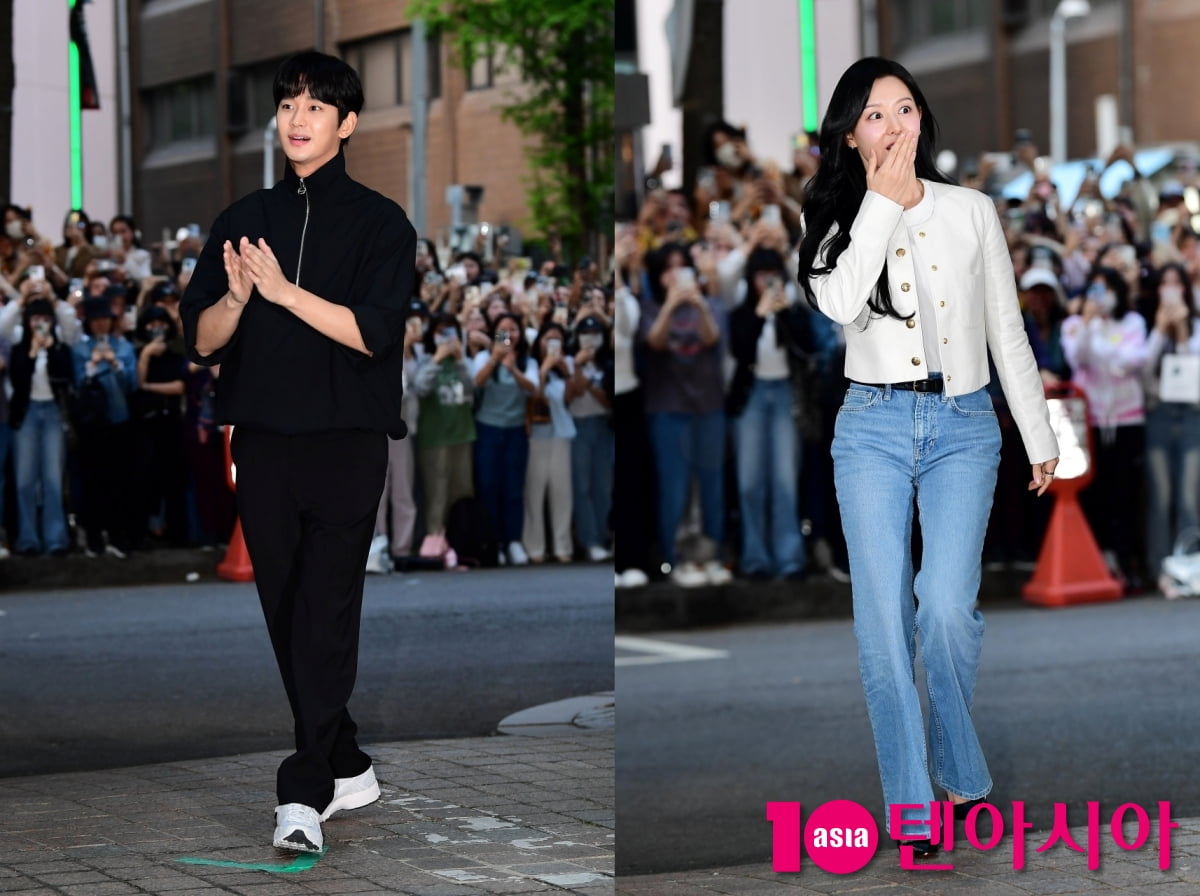 김수현♥김지원, '눈물의 여왕' 큰 사랑 실감...감사하며 마지막회까지 함께 해요[TEN포토+]