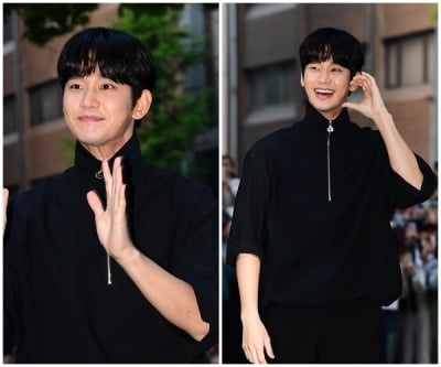 300억원대 부동산 재벌이 이리 소탈해…김수현, 42만원대 상의로 꾸밈없이