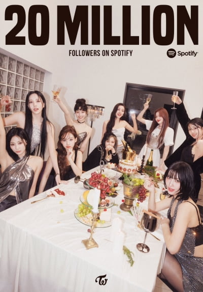 트와이스, 스포티파이 팔로워 2000만 달성