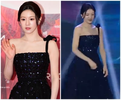 명품 C사는 아니지만…고윤정, 1245만원짜리 돈값하는 스팽글 롱 드레스