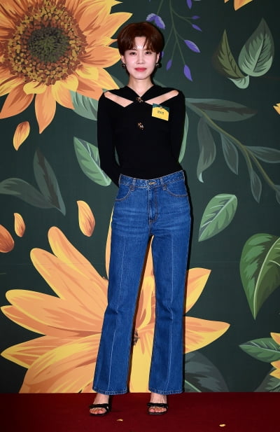 [TEN포토]장도연 '어마어마한 다리길이'