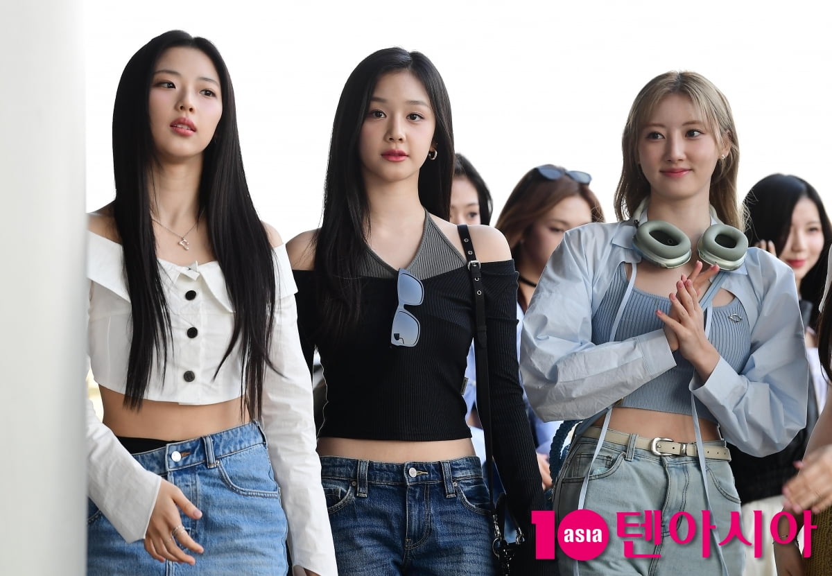 [TEN포토]베이비몬스터 루카-파리타-로라 '햇빛도 질투하는 미모들'