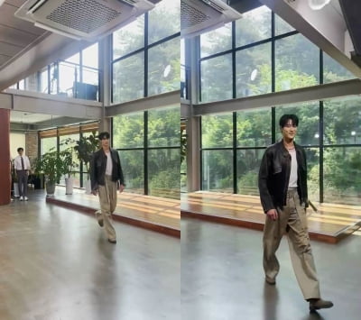 Byeon Woo-seok, certified as 190cm through model walking