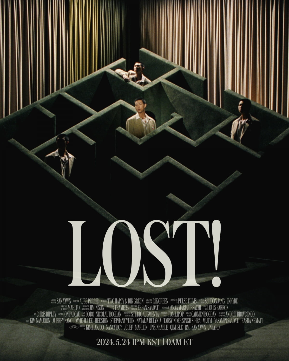방탄소년단 RM, 솔로 2집 타이틀곡 'LOST!' 트랙 포스터 공개