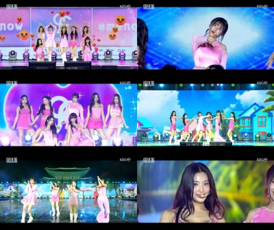 Pink Fromis Nine beautifully dyes Gyeongbokgung Palace