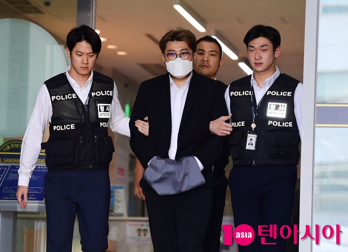 [TEN포토]'음주 뺑소니' 김호중 '음주운전 협의 추가적용'