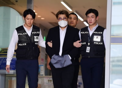 [TEN포토]'음주 뺑소니' 김호중 '음주운전 협의 추가적용'