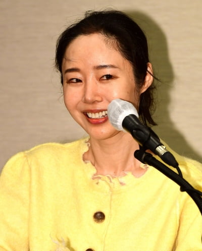[TEN포토] 민희진 '즐거운 기자회견'