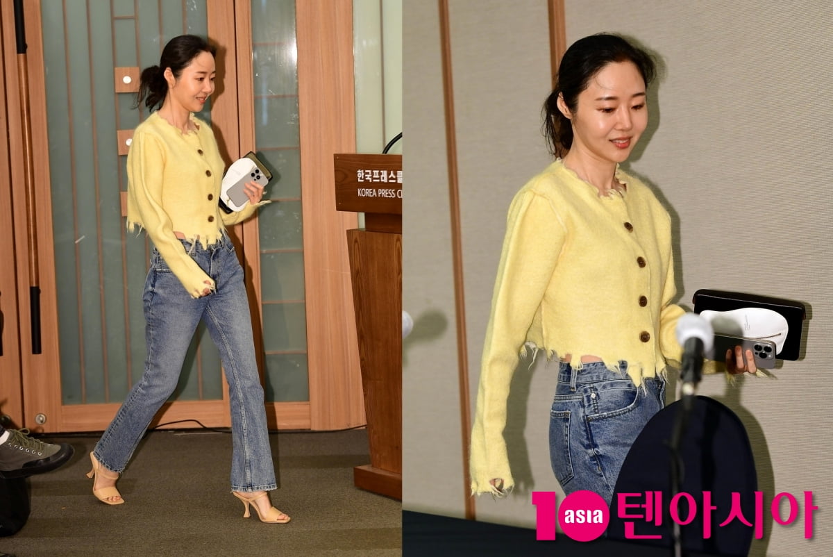 민희진, 화사한 패션센스+화장까지...완판되나?[TEN포토+]