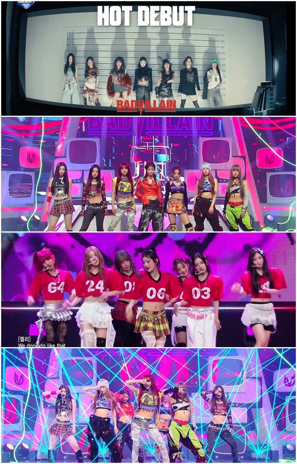 배드빌런, 상상 이상의 엠카운트 데뷔 무대…괴물 신인 출격