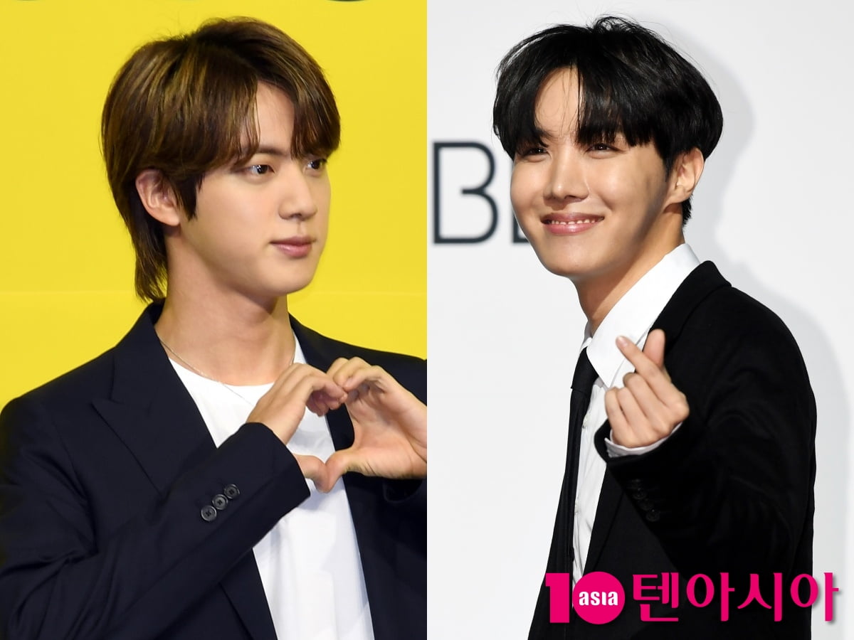 그룹 방탄소년단 진, 제이홉/사진=텐아시아 사진DB