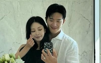 한예슬, ♥10살 연하 남편과 딱 달라붙어…로맨틱한 해외 호캉스[TEN★]