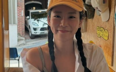 '30대' 한승연, 아직도 학생 같아…노란색 모자 쓴 '햄토리'